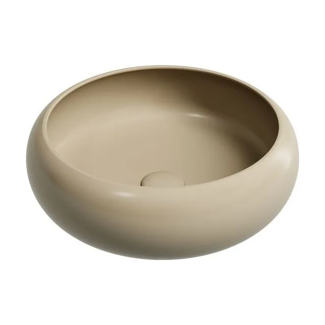 Раковина из сантехнического фарфора Ceramica Nova Элемент (Element) 36 см CN6050MC накладная цвет бежевый матовый