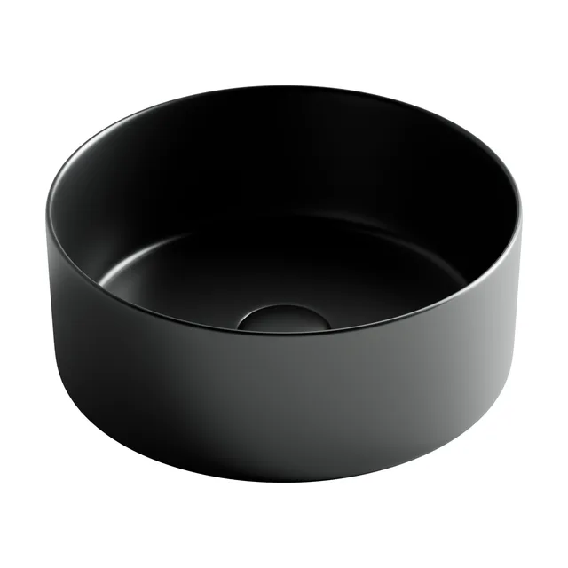 Раковина из сантехнического фарфора Ceramica Nova Элемент (Element) 36 см CN6032MB накладная цвет черный матовый