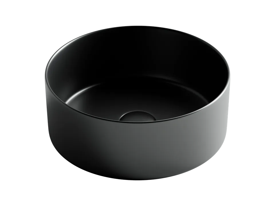 Раковина из сантехнического фарфора Ceramica Nova Элемент (Element) 36 см CN6032MB накладная цвет черный матовый