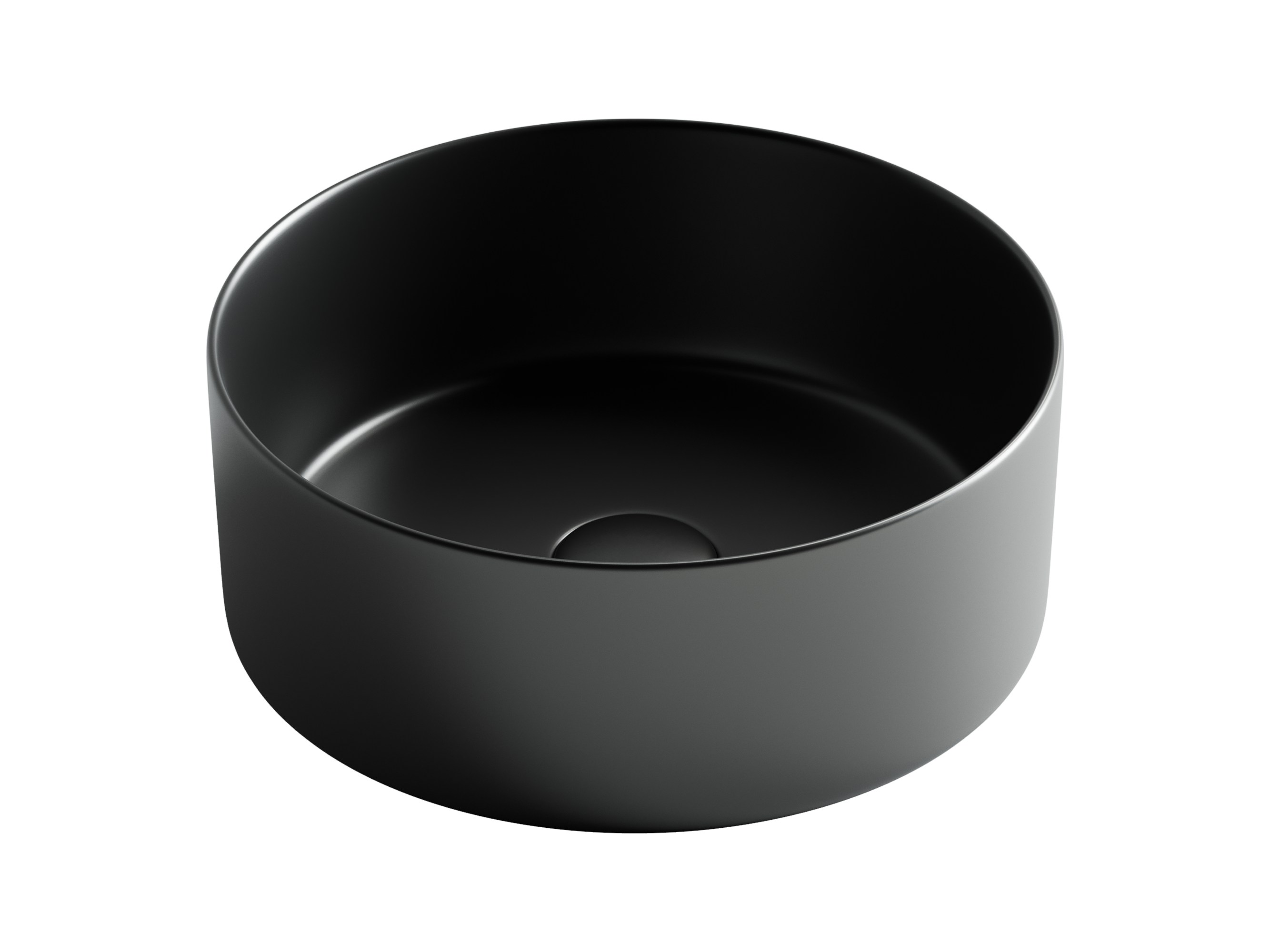 Раковина из сантехнического фарфора Ceramica Nova Элемент (Element) 36 см CN6032MB накладная цвет черный матовый