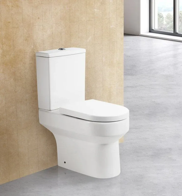 Унитаз-компакт BelBagno Норма (Norma) BB339CPR безободковый,горизонтальный выпуск,с крышкой-сиденьем BB865SC