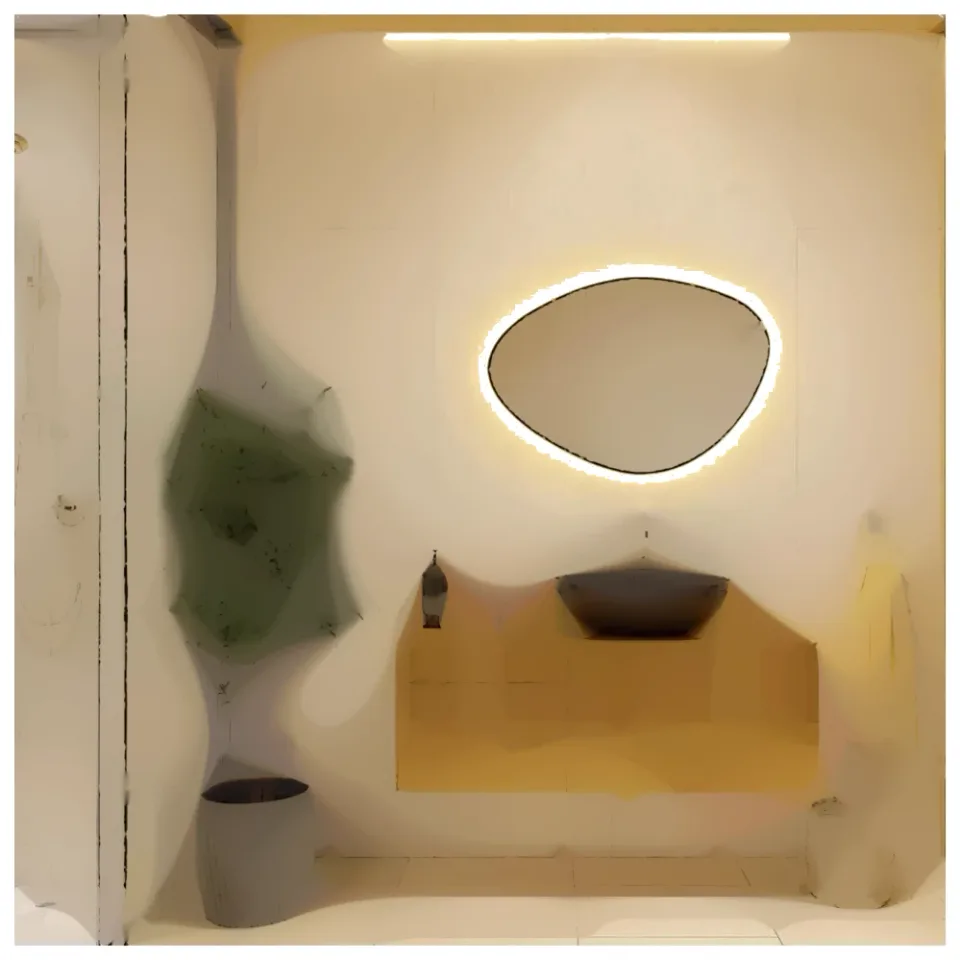 Зеркало Silver Mirrors Лукас черное-ТХ 60*85 с LED подсветкой, инфр. сенсор