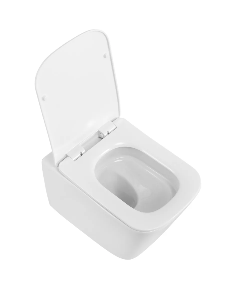 Унитаз подвесной безободковый с сиденьем и смывом TORNADO BelBagno KRAFT-TOR BB7106CH-TOR/SC