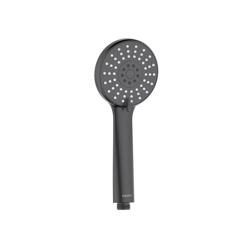 Ручной душ 100 3 режима AQUATEK, матовый черный AQ2009MB БЕТТА
