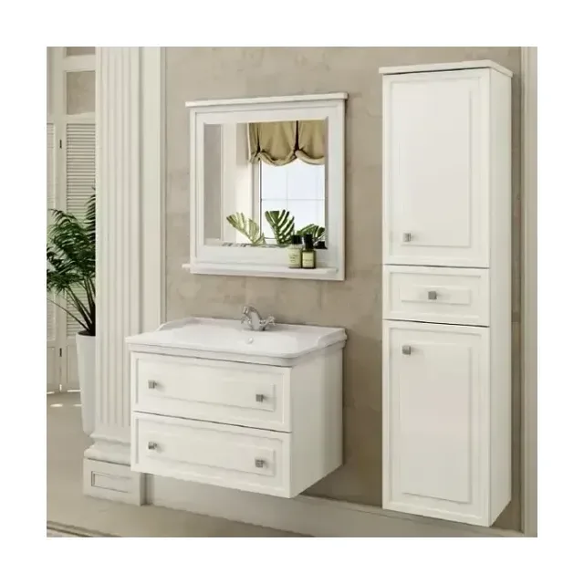 Комплект мебели Comforty Феррара 80 белый глянец (раковина Comforty 50180)