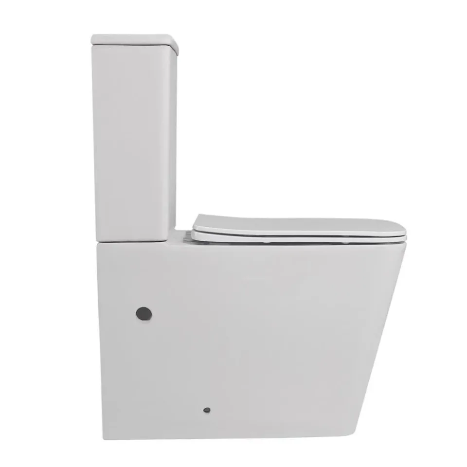 Унитаз-компакт ABBER Rechteck AC1210 36*64 безободковый с крышкой-сиденьем микролифт Slim