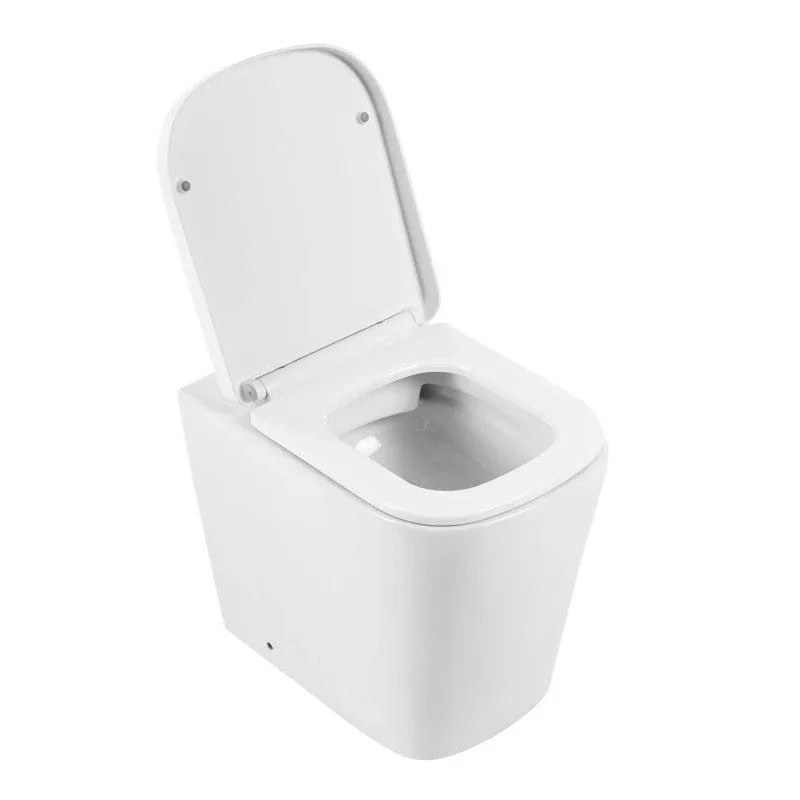 Приставной унитаз BelBagno Албано (Albano) BB120CBR 36,5*51,5 безободковый с крышкой-сиденьем BB120SC