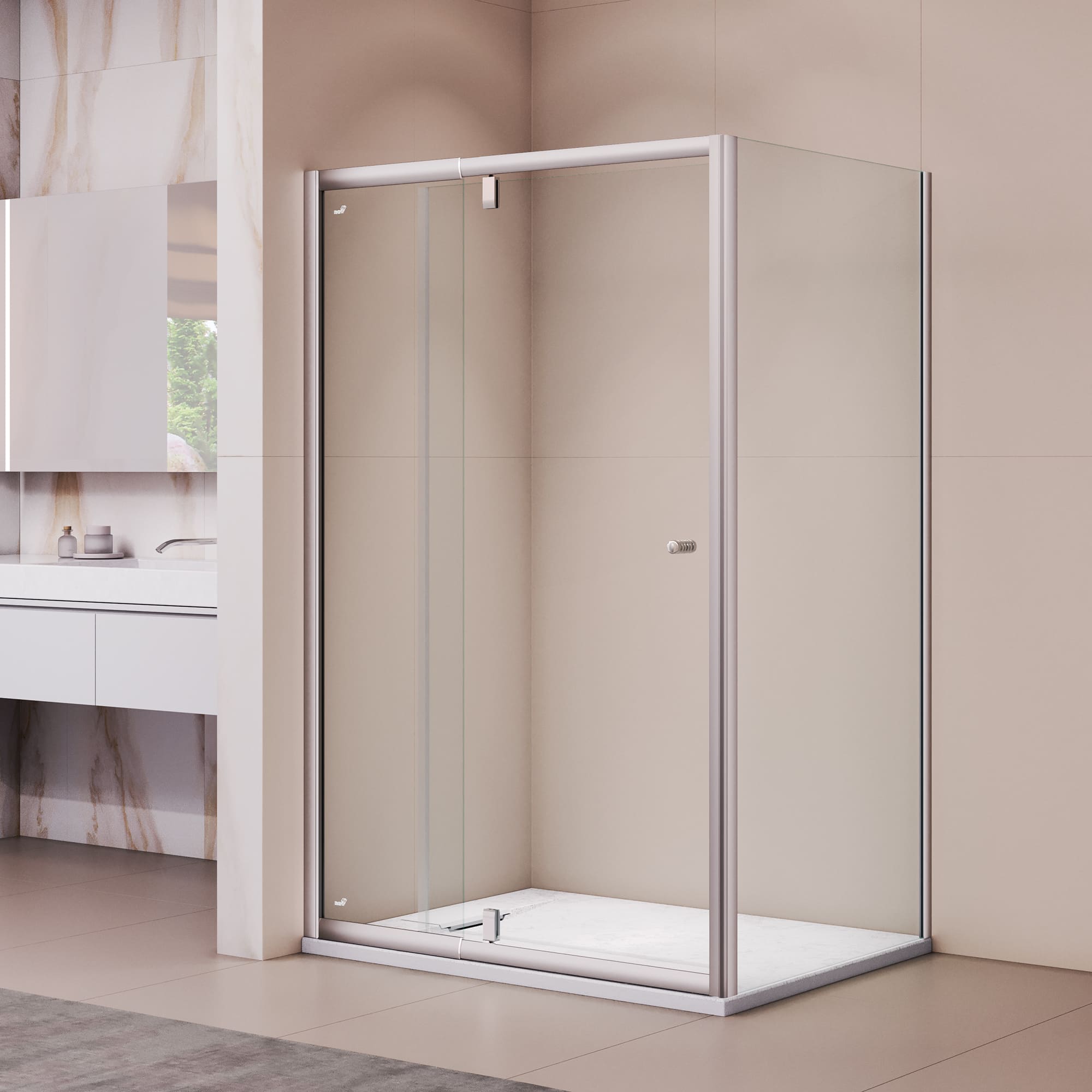 Душевой уголок RGW PA-44 (PA-02 + Z-050-1) — 1200x800, прозрачное, профиль хром
