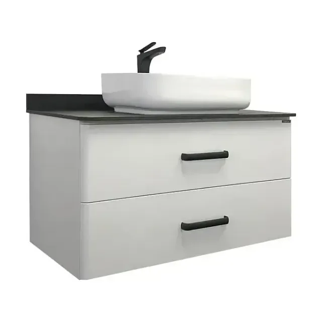 Тумба с раковиной Comforty Амстердам 95 белая со столешницей под мрамор (раковина Comforty T-Y9378)
