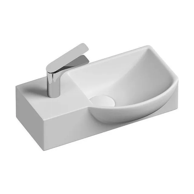 Раковина из сантехнического фарфора Ceramica Nova Элемент (Element) 40 см CN6039R подвесная цвет белый
