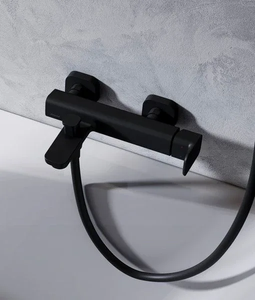 Смеситель Ravak 10° Free TD F 022.20/150 для ванны и душа черный матовый