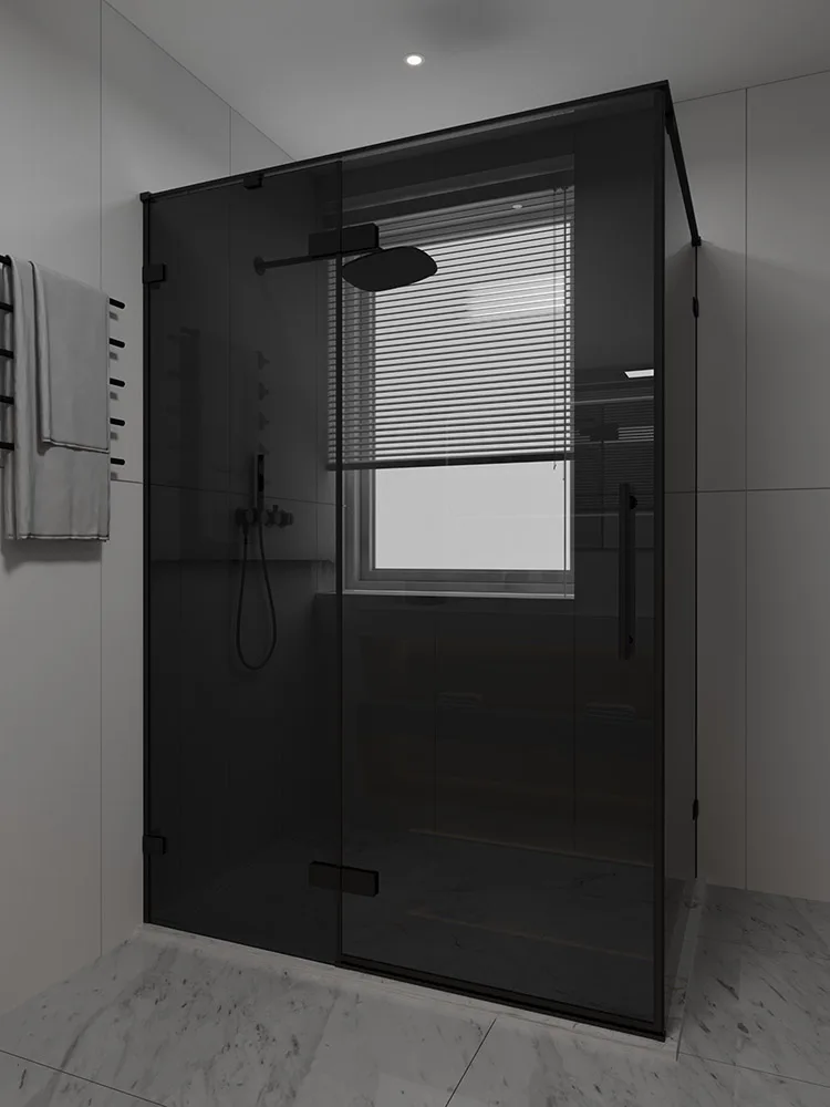 Боковая панель Veconi Premium Alassio SP BB, 800x2000, черный матовый, стекло черное