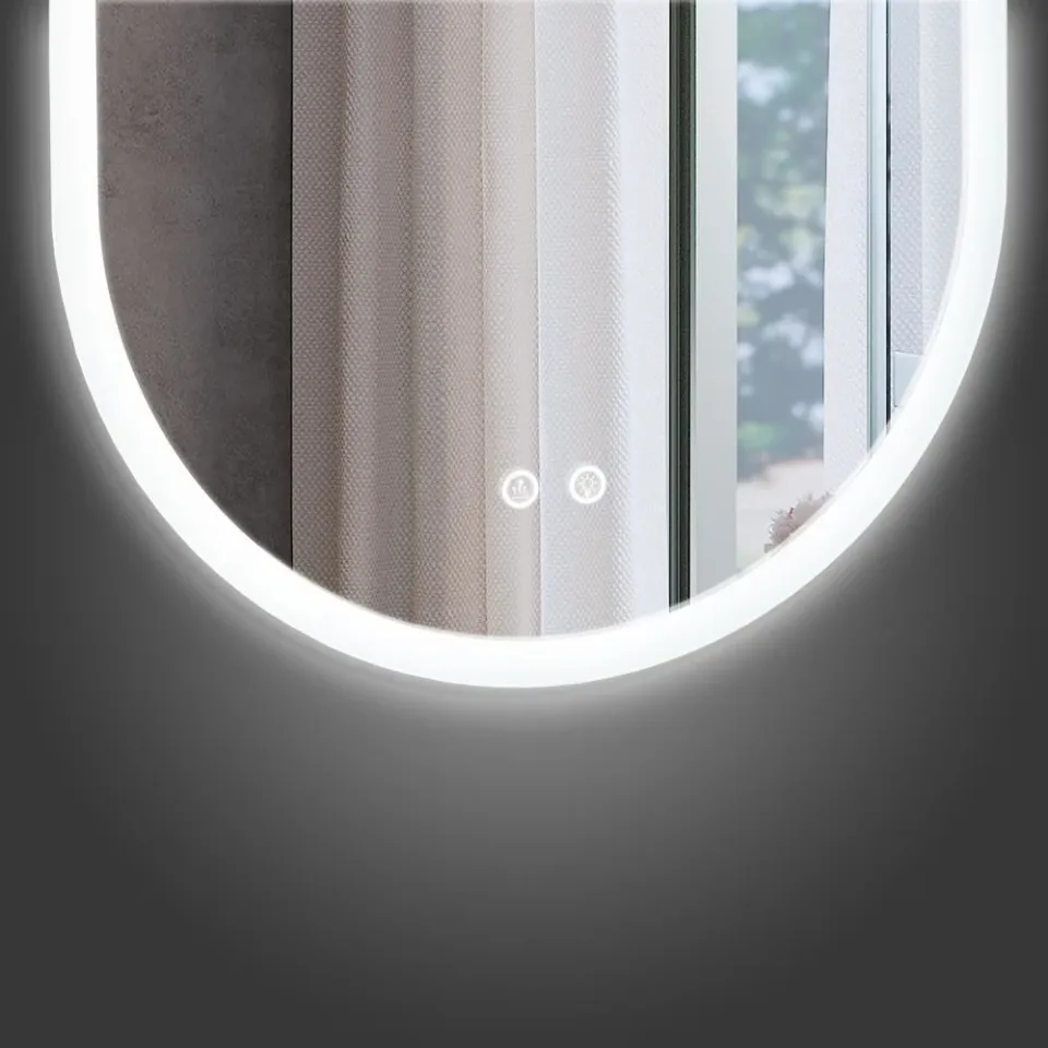 Зеркало Comforty Опал 50*100 с Led-подсветкой сенсорный выключатель и функцией антизапотевания
