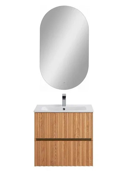 Комплект мебели Art&Max Элегант/Elegant 60 с LED подсветкой ручек бран