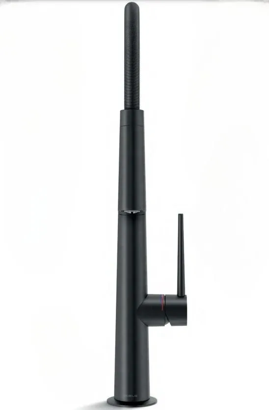 Смеситель Nobili Levante MV123300BM для кухни с гибким изливом черный матовый