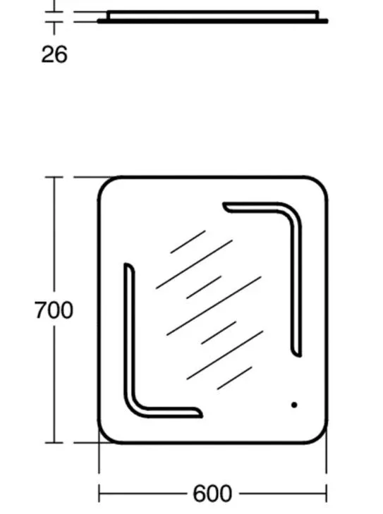 Зеркало Ideal Standard Mirror&Light 60*70 с подсветкой