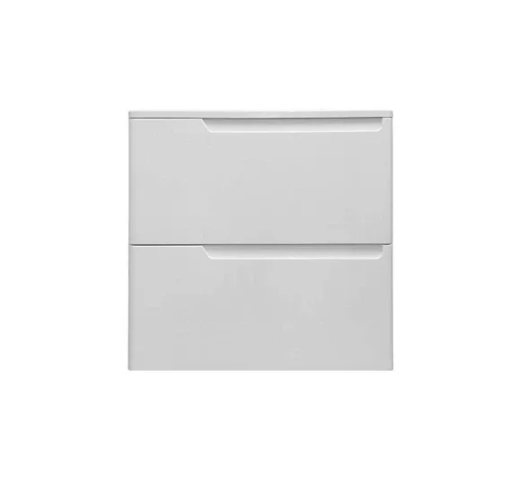 Тумба с раковиной Эстет Kare Luxe 60 подвесная 2 ящика белая ФР-00007074