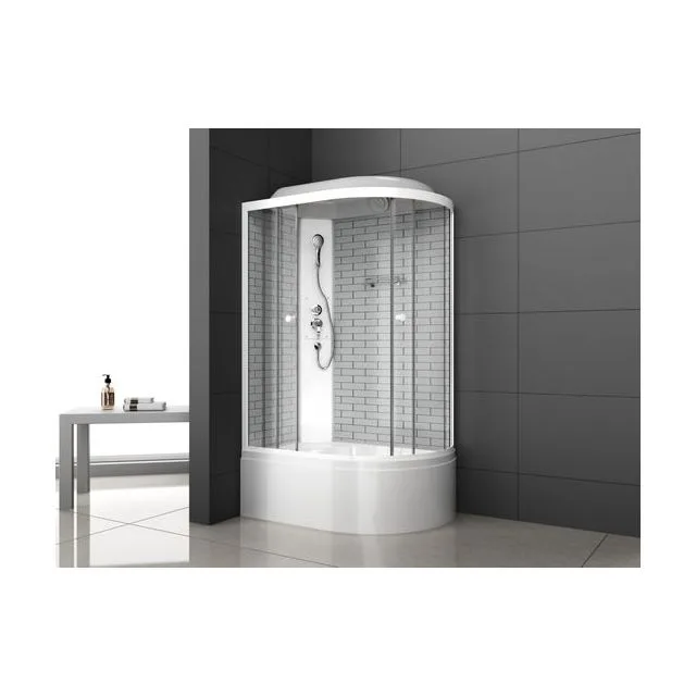 Душевая кабина ODA-5006 L/R белый кирпич 120 x 80 x 215, исполнение L (L)