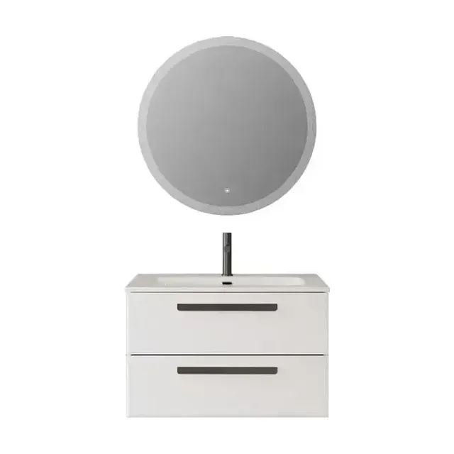 Комплект мебели Cezares Эко-Кер (Eco-Cer) 80 белый матовый (раковина CZR-8073-80)