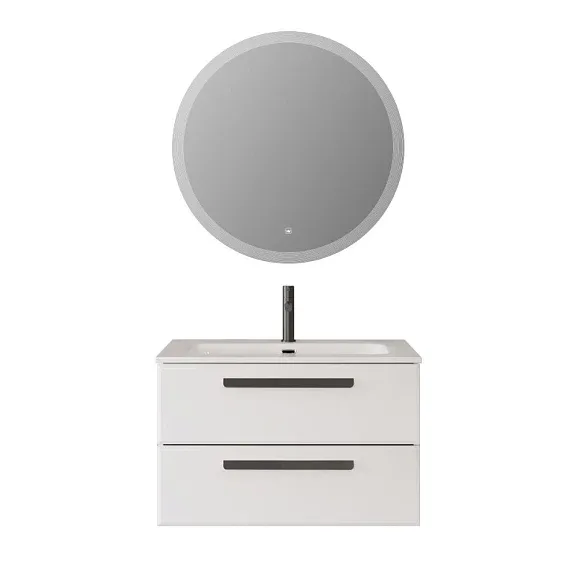 Комплект мебели Cezares Эко-Кер (Eco-Cer) 80 белый матовый (раковина CZR-8073-80)
