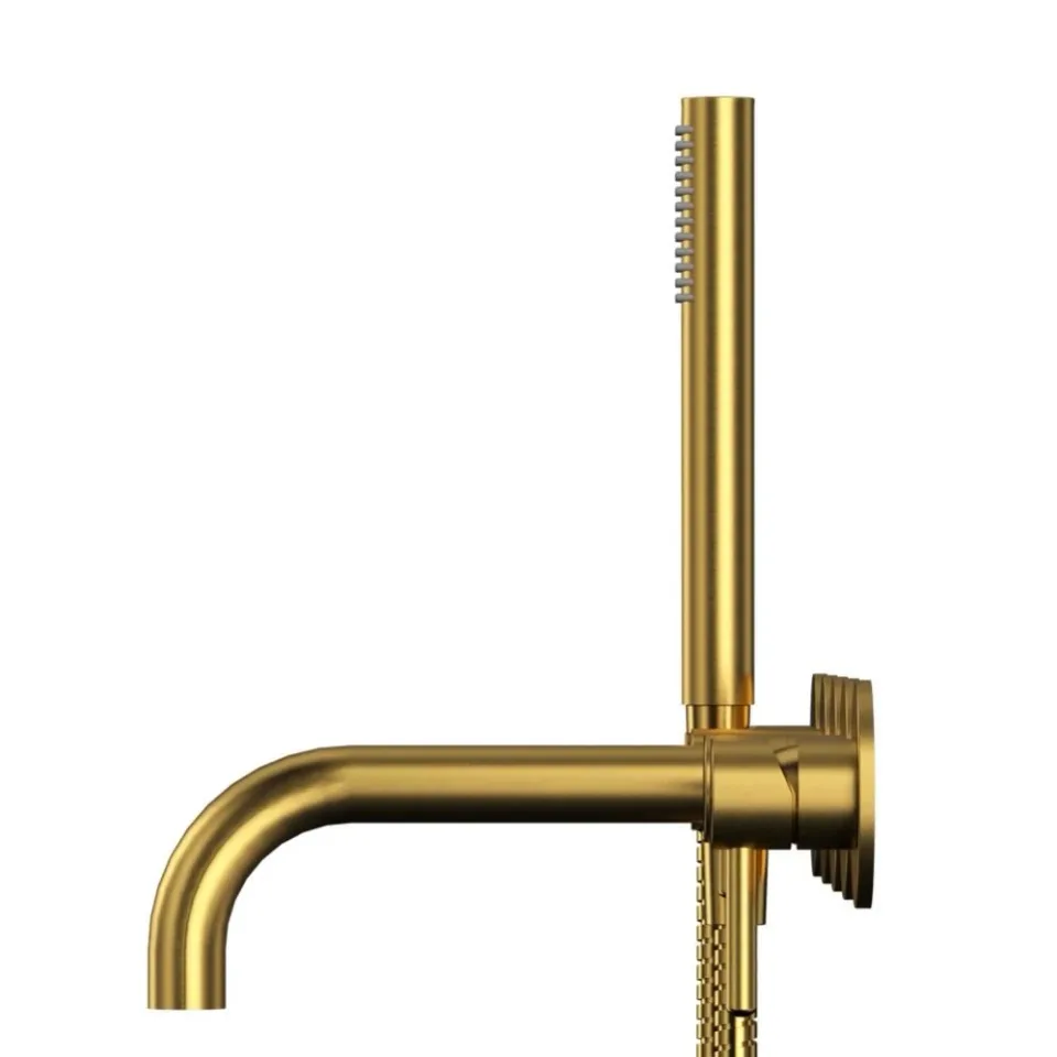 Смеситель Whitecross Y Brushed Gold Y1240GLB для ванны и душа скрытый монтаж брашированное золото