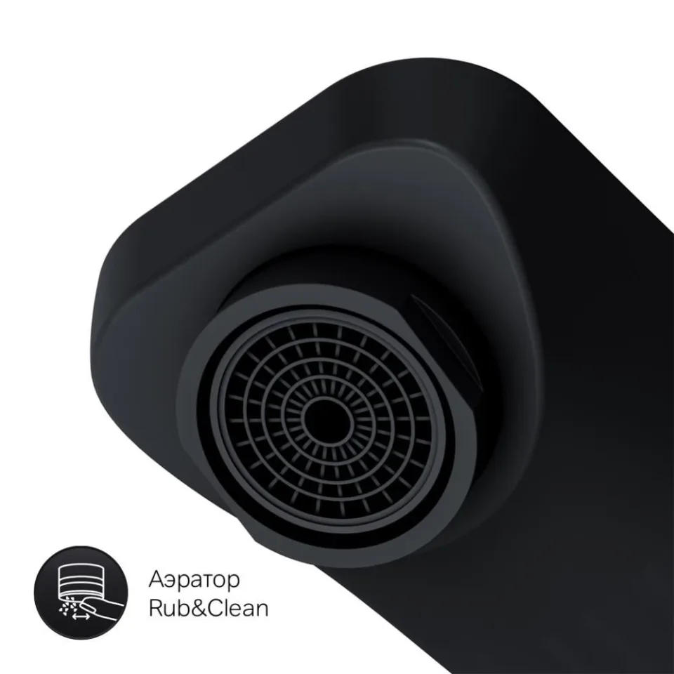 Смеситель AM.PM Гем (Gem) F90A72222 для раковины скрытый монтаж черный