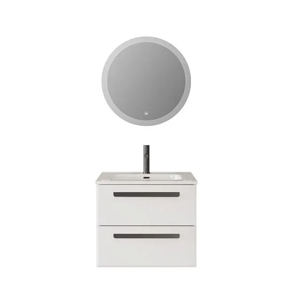 Комплект мебели Cezares Эко-Кер (Eco-Cer) 60 белый глянцевый (раковина CZR-8095-60)