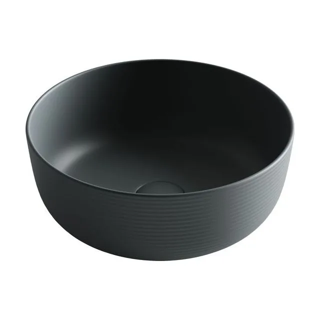 Раковина из сантехнического фарфора Ceramica Nova Элемент (Element) 36 см CN6073MDH накладная цвет темный антрацит матовый