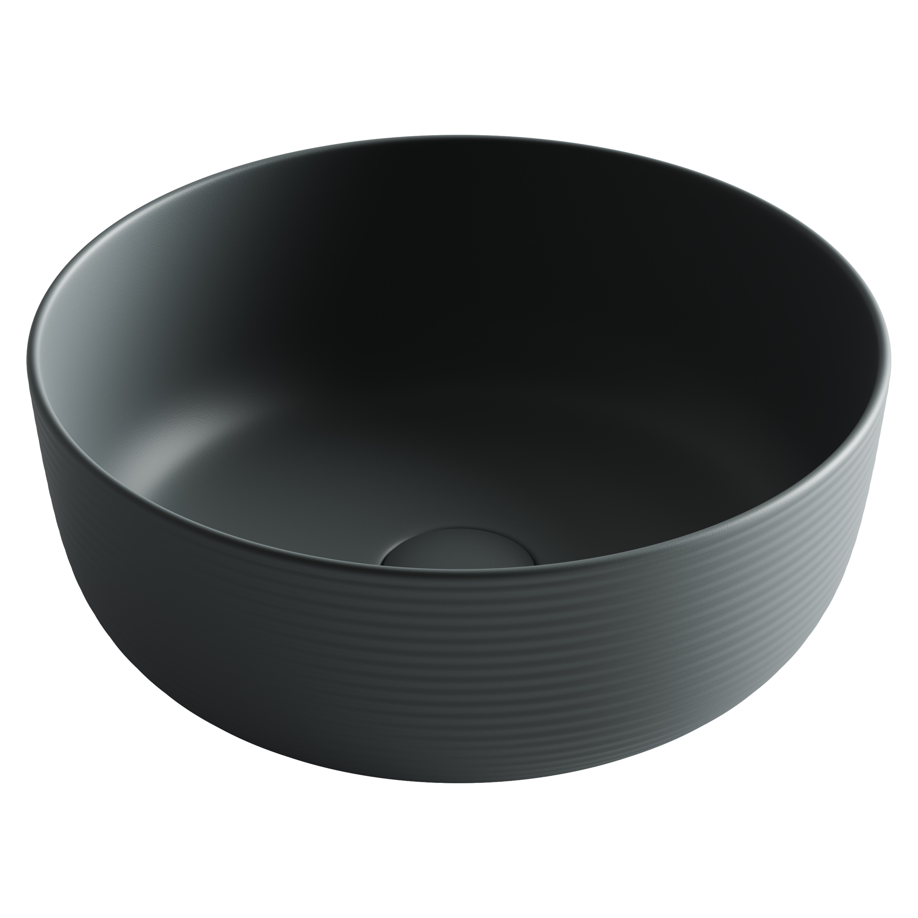 Раковина из сантехнического фарфора Ceramica Nova Элемент (Element) 36 см CN6073MDH накладная цвет темный антрацит матовый
