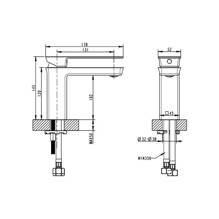 Смеситель Bravat Phillis F156101C-ENG для раковины