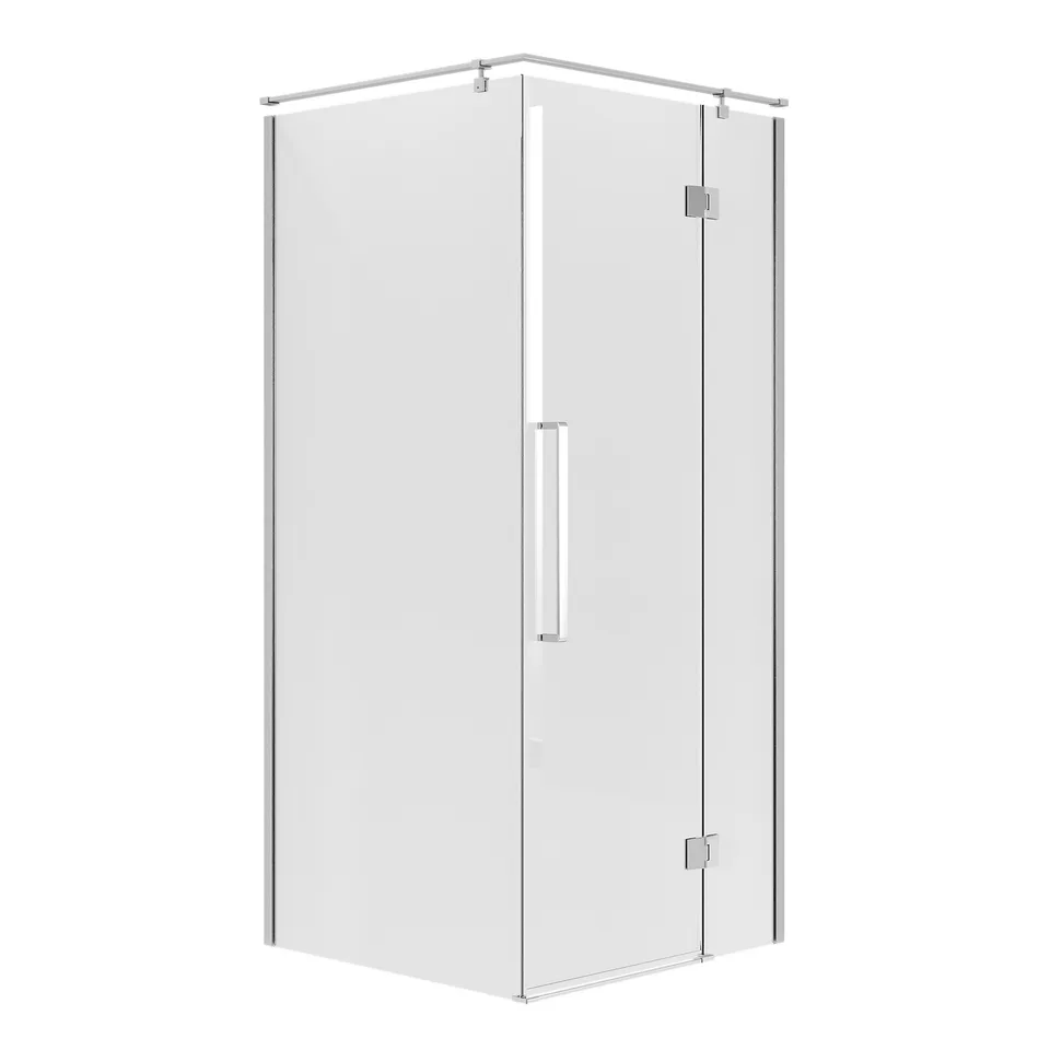 Душевое ограждение Niagara Nova NG-6631-34 (90х90х195) квадрат,хром,дверь распашная,стекло прозрачное,1 место