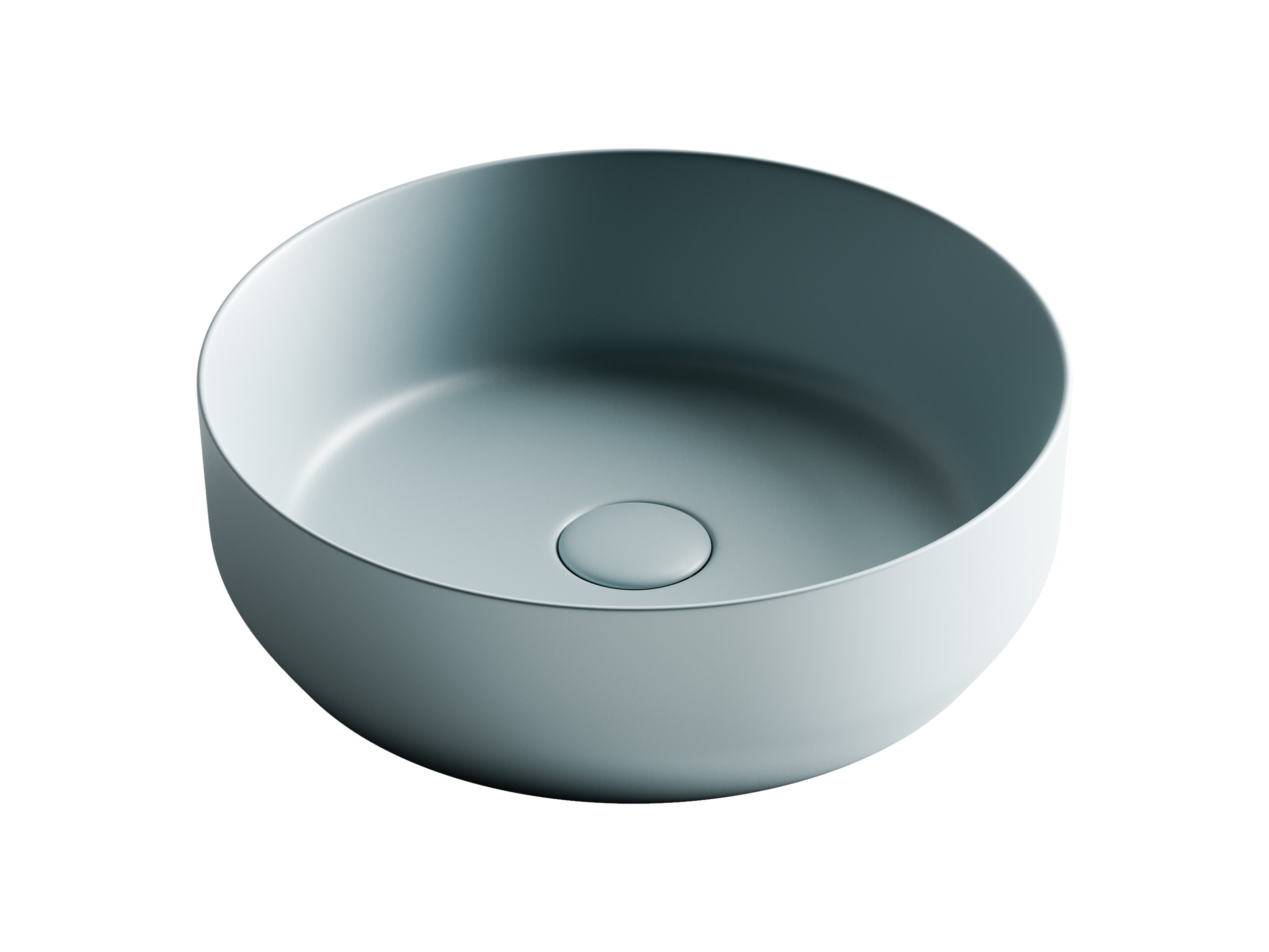 Раковина из сантехнического фарфора Ceramica Nova Элемент (Element) 39 см CN6022MLG накладная цвет зеленый матовый
