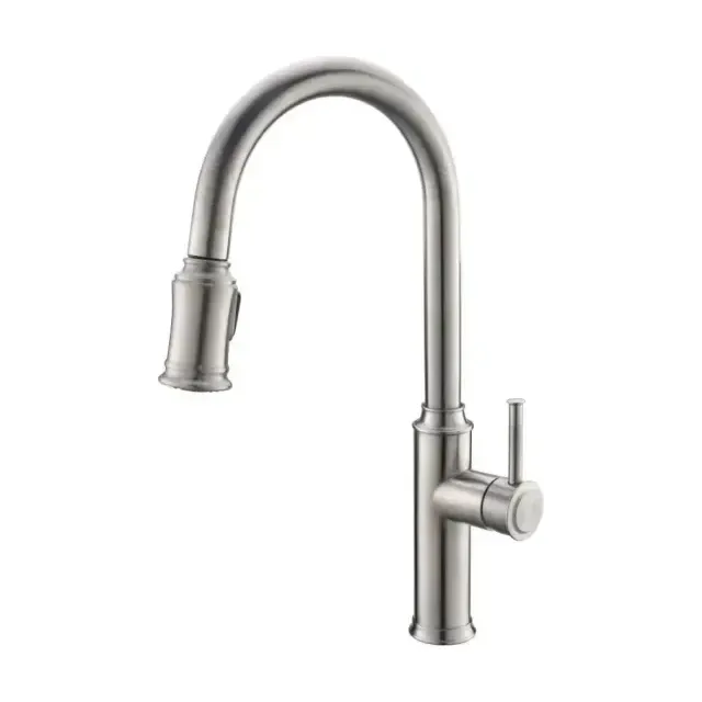 Смеситель BelBagno BB-LAM58-IN для кухни с выдвижным изливом сатин