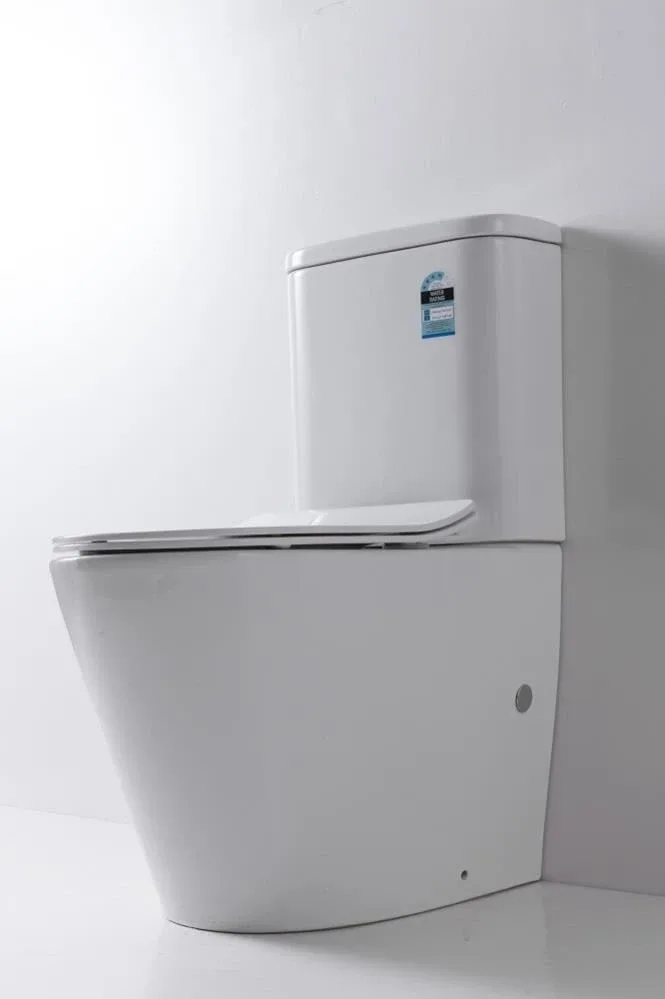 Унитаз-компакт Esbano Alagon 61*36 White безободковый с крышкой-сиденьем микролифт Slim