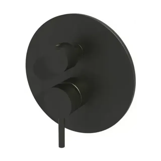 Смеситель Paffoni Light LIG018NO для ванны и душа на 2 выхода скрытый монтаж черный матовый
