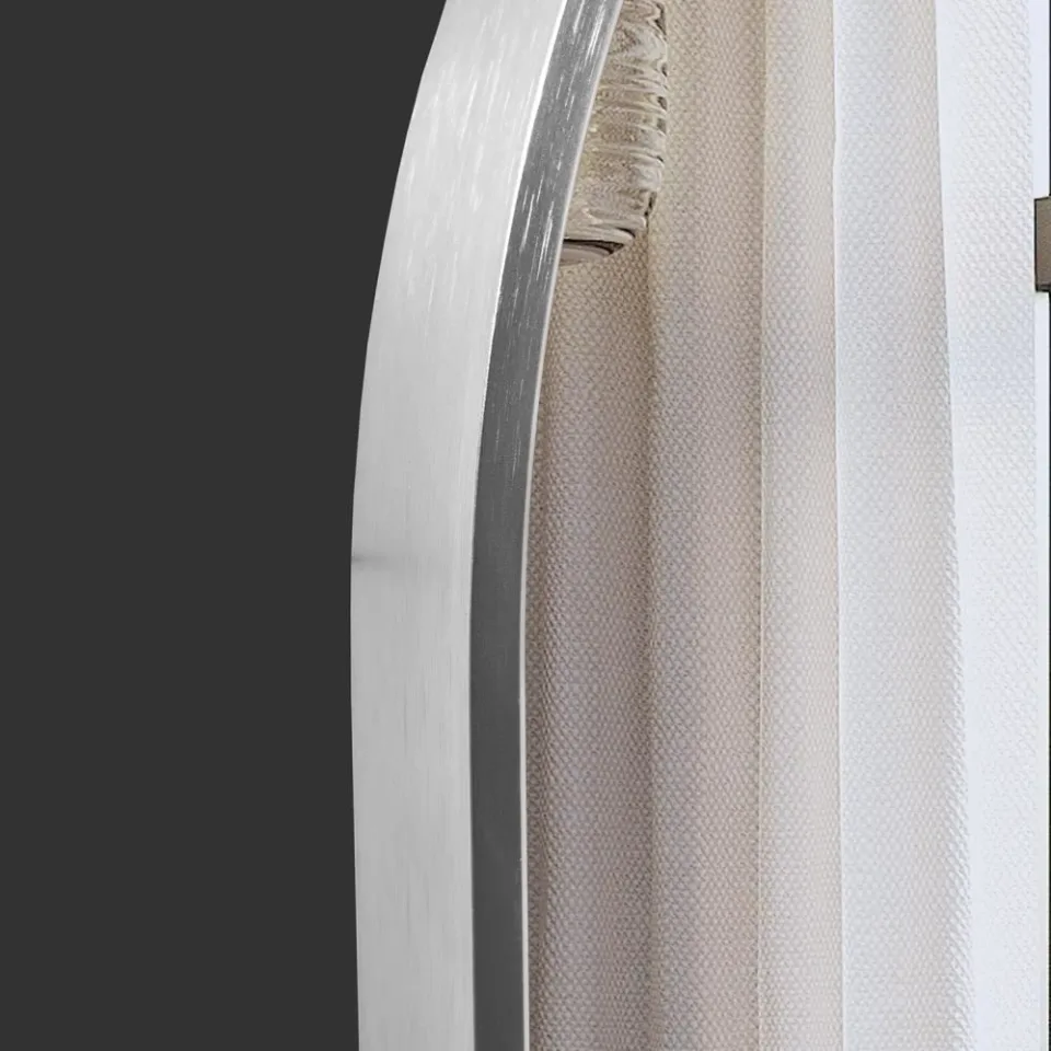 Зеркало Comforty Оникс 50x100 светодиодная подсветка, контактный сенсор, антизапотевание, серебряный матовый
