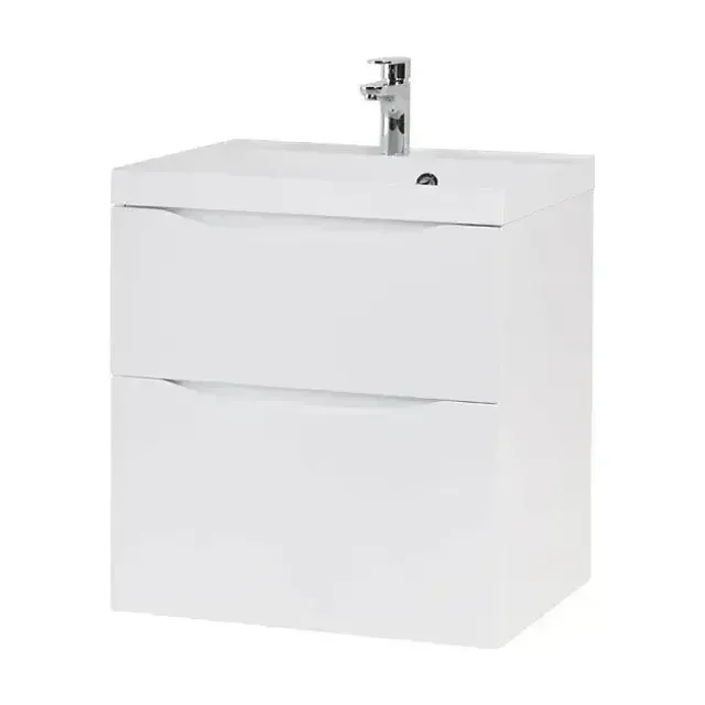 Тумба с раковиной BelBagno Марино-H60 (Marino-H60) 60 белый глянец