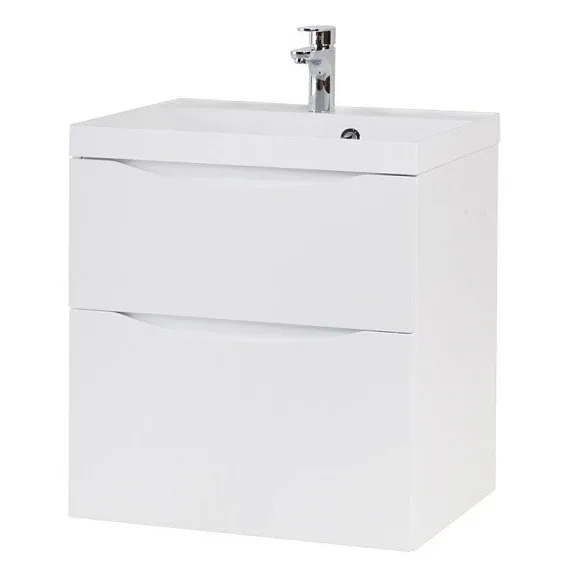Тумба с раковиной BelBagno Марино-H60 (Marino-H60) 60 белый глянец
