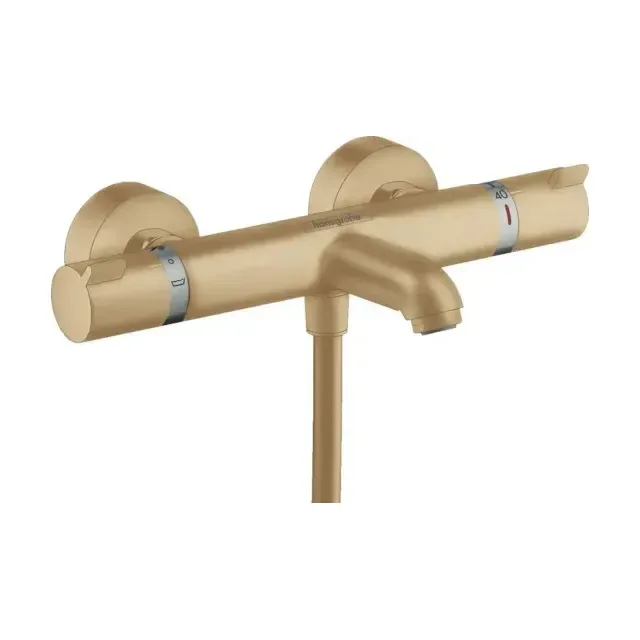 Термостат Hansgrohe Ecostat Comfort 13114140 для ванны и душа без душевых аксессуаров шлифованная бронза
