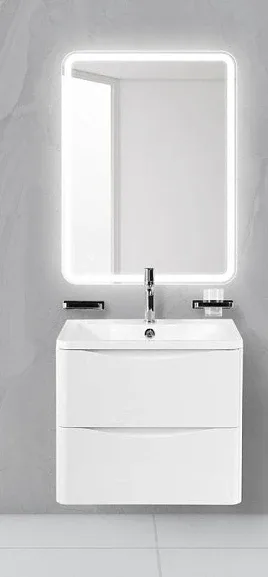 Комплект мебели BelBagno Аква (Acqua) 60 белый глянец