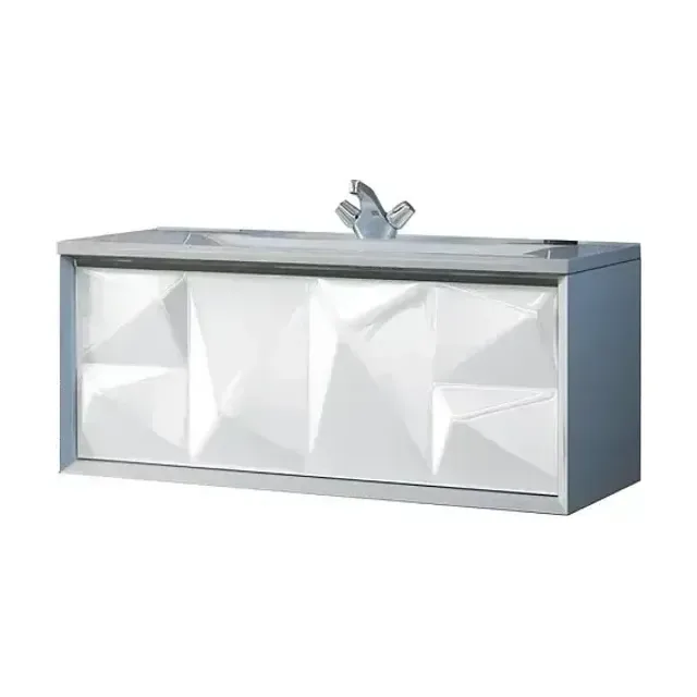 Тумба с раковиной MarkaOne Romb 90П white
