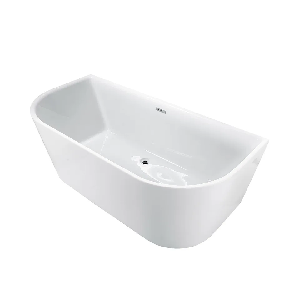 Ванна акриловая Vincea VBT-221, 1700*800*580, цвет белый, слив-перелив в комплекте, хром