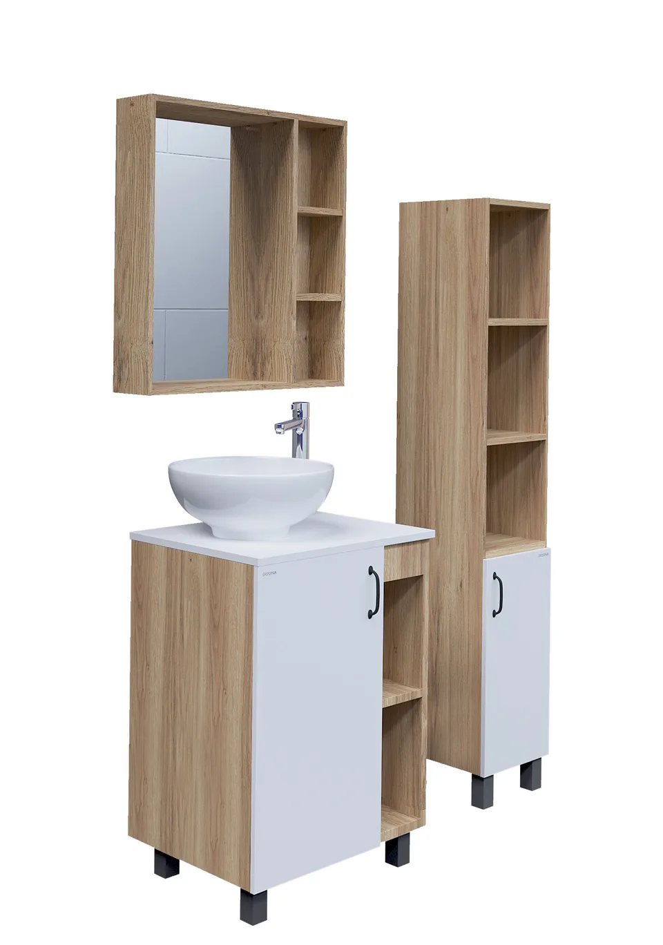 Раковина Grossman GR-3014 (420х420х170) белая,1 место