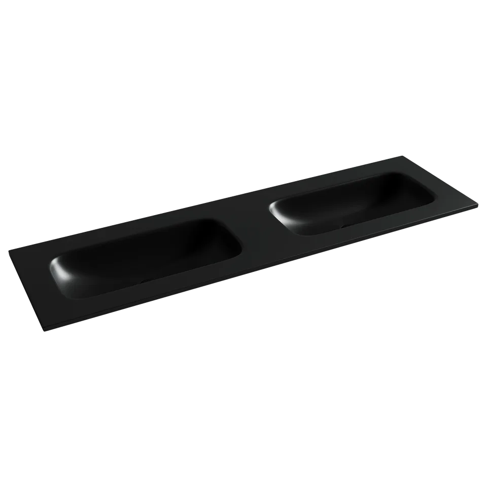 Раковина из сантехнического фарфора Ceramica Nova Грация (Grace) 161 см CN7023MBwx накладная цвет черный матовый