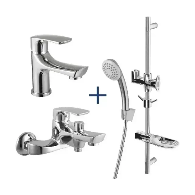 Комплект смесителей Lemark Point LM0380C хром