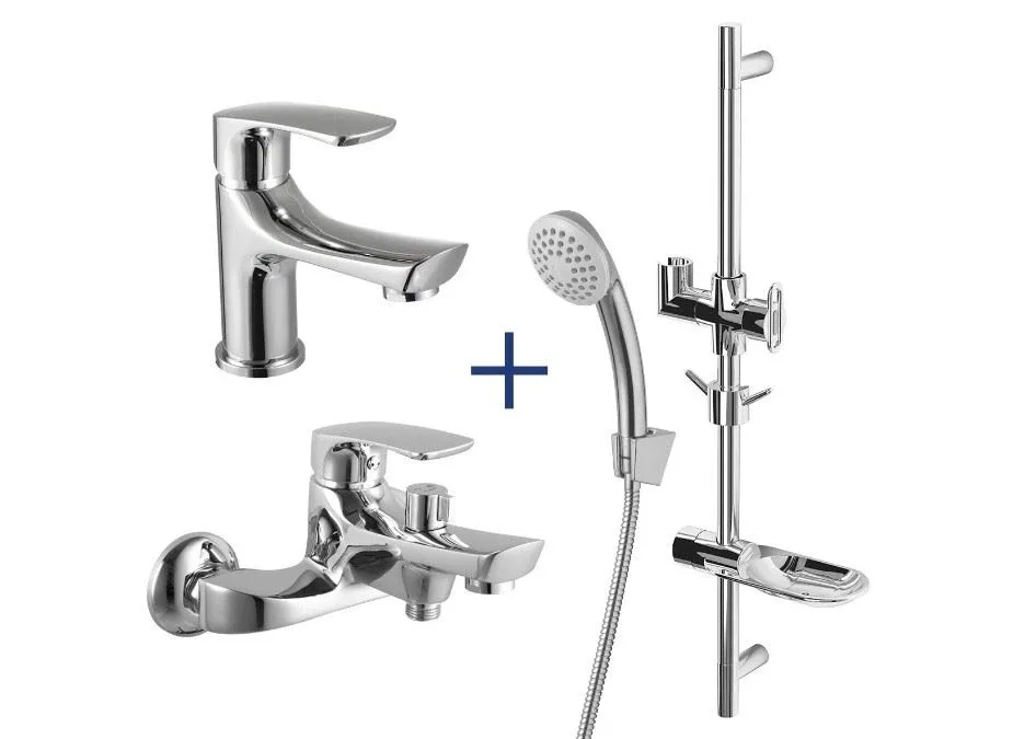 Комплект смесителей Lemark Point LM0380C хром