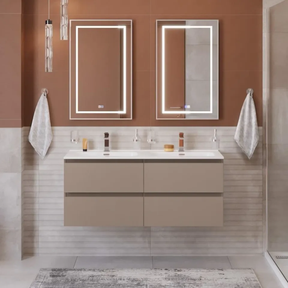 Тумба под раковину BelBagno Крафт (Kraft) 120 с четырьмя ящиками бежевая матовая