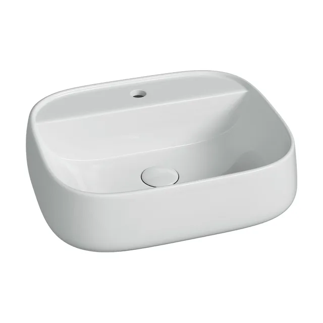 Раковина из сантехнического фарфора Ceramica Nova Источник (Fonte) 50 см CN5051 накладная цвет белый