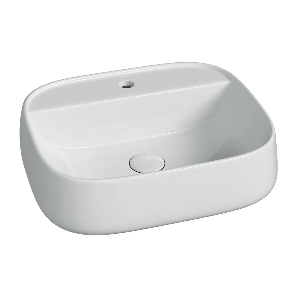 Раковина из сантехнического фарфора Ceramica Nova Источник (Fonte) 50 см CN5051 накладная цвет белый