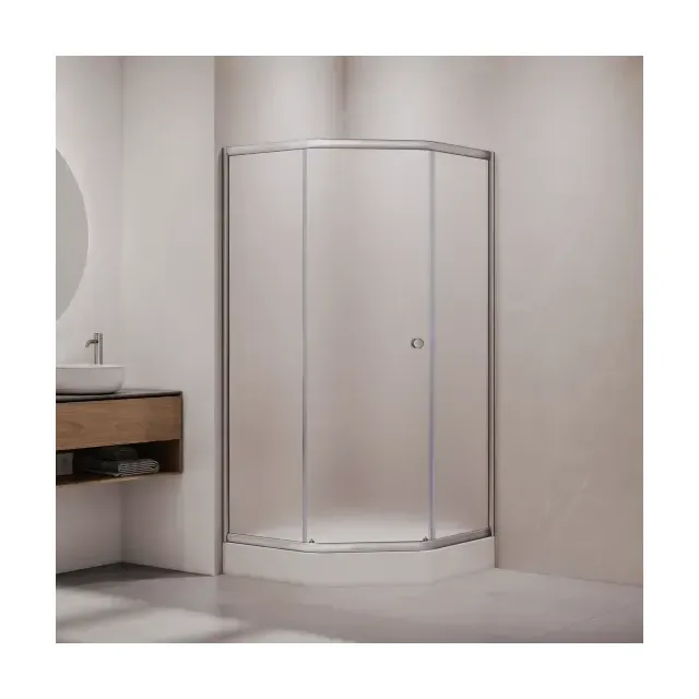 Душевой уголок RGW CL-80CH — 900x900, матовое, профиль матовый хром